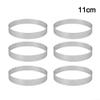 Tart Rings Set 6pcs Stainless Steel for Tarts Pastries Pies Crusts with Reliable High Temp Performance (13cm) view 4
