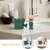 Abaodam Beard Grooming Kit for Men with Pig Bristle Brush and Polystyrene Foam Shaving Bowl, Portable Design to Create Rich Lather, for Home and Travel Use view 3