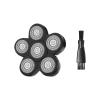 6 Blades Shaver Replacement Heads Electric Razor Blade Replacement Blades for Bald Men Shaver 6D(6D Black-1PC) view 1