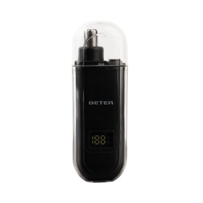 Beter - Rechargeable USB-C Electric Nose & Ear Hair Trimmer, Hair Trimmer with Digital Display, Rotary Blades, Cordless, Portable Hair Clipper, Precise and Safe Trimming, for Men and Women