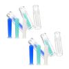 ELAYARD 12pcs Scleral Lens Inserter and Hard Contact Lens Remover with Burrfree Surface and Soft Rubber Material Safe Removal Tool with Storage Box at Office Or Travel view 1