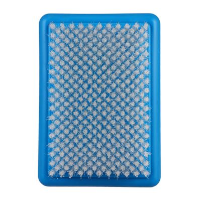 KOCKSHION Wool Felt Base Hair Brush with Comfortable Grip Handle Portable Multi-purpose Washing Brush Sky- Size L for Household Cleaning and Home Use