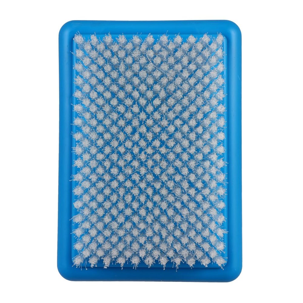KOCKSHION Wool Felt Base Hair Brush with Comfortable Grip Handle Portable Multi-purpose Washing Brush Sky- Size L for Household Cleaning and Home Use