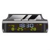 Car Clock with Digital Dashboard Thermometer, Solar Powered Auto and Interior, ABS Plastic Multi-Function Display for Vehicle Dashboard view 1