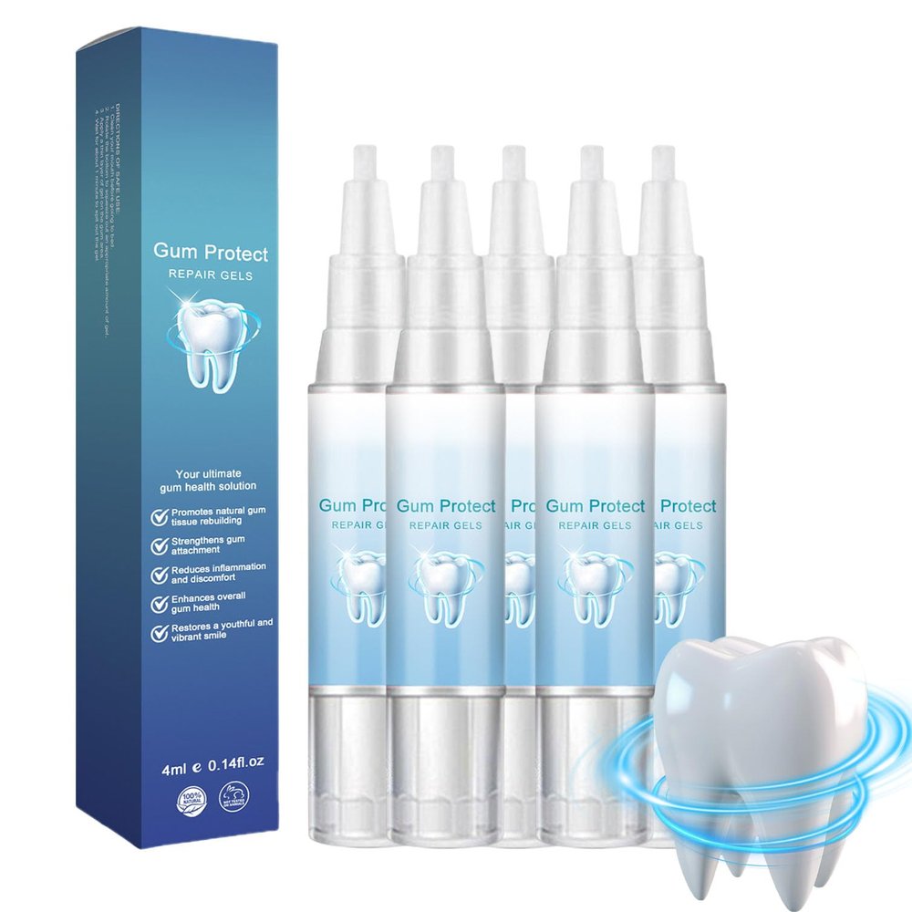 Elycura Gum Repair Gel, Teeth Repair Gel Revitalizes Gums and Whitens Teeth, Gentle Enamel Remineralization, Fresh Breath & Sensitivity Relief, Oral Care for Adults (5pcs)