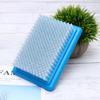 PACKOVE Portable Plastic Cloth Cleaning Brush with Comfortable Grip, Wool Felt Base Hair Brush for Polishing Shoes Or Boots and Home Use view 4