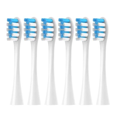 6Pcs Suitable Compatible for OCLEAN/OKLIN X Electric Toothbrush Head One/SE/XPRO/Z1/AIR Replacement Adult 2258 Soft Hair(WT BU 6Pcs)