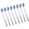 Alipis Replacement Brush Designed to Clean Shadow Zones Below Gumline for Oral Irrigator 8pcs in White, Abs Material for Effective Care