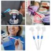 Adorainbow Denture Cleaning Brush Large Multi-Tufted and Angle-Trimmed Brush Double-Sided for 3pcs, and Nylon Material Removes Particles Artificial Teeth and Dentures view 4