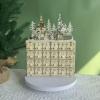 YROHGKPN Lighted Wood Advent Calendar with 24 Drawer Countdown to Christmas Decoration Desktop Ornament Accessories Advent Calendar view 4