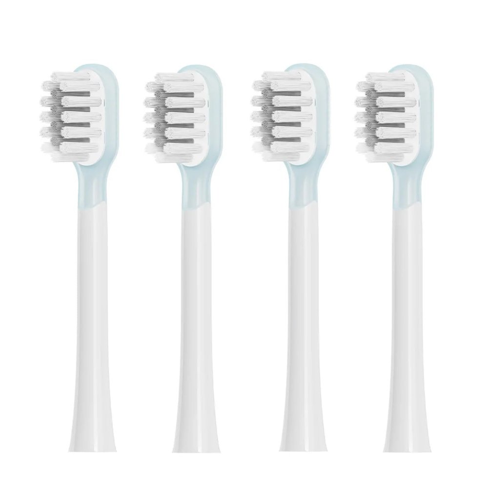 4 PcsCompatibility for Laifen Full Range Replacement Electric Toothbrush Heads Cleansing & Brightening Type/Sensitive(Sensitive Type White)