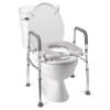 3-in-1 Raised Toilet Seat with Handles, Elevated Toilet Riser for Seniors-350IBS, Raised Toilet Seat with Cushion, Toilet Aids for Elderly, Pregnant, Handicap, Fit Any Toilet,26" X 29.4" view 1