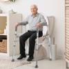 3-in-1 Raised Toilet Seat with Handles, Elevated Toilet Riser for Seniors-350IBS, Raised Toilet Seat with Cushion, Toilet Aids for Elderly, Pregnant, Handicap, Fit Any Toilet,26" X 29.4" view 2