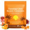 Tanning Gummies, Sunless Tanning Gummies for Women & Men - Astaxanthin Tanning Supplement Support Hydration & Health Radiance Skin - 60 Count - Non-GMO view 1