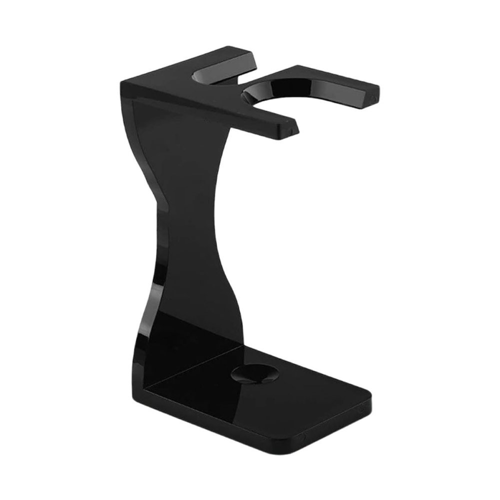 DOITOOL Acrylic Razor Stand and Shaving Brush Holder for Men, Black Shaving Tool Stand Prevents Rust and Stain, for Salon and Barbershop Use