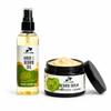 Nuevo Noir Hair & Beard Oil and Beard Balm Bundle, Apricot & Passion Fruit Oil, Avocado Butter & Cucumber Balm, Natural Grooming Set view 1