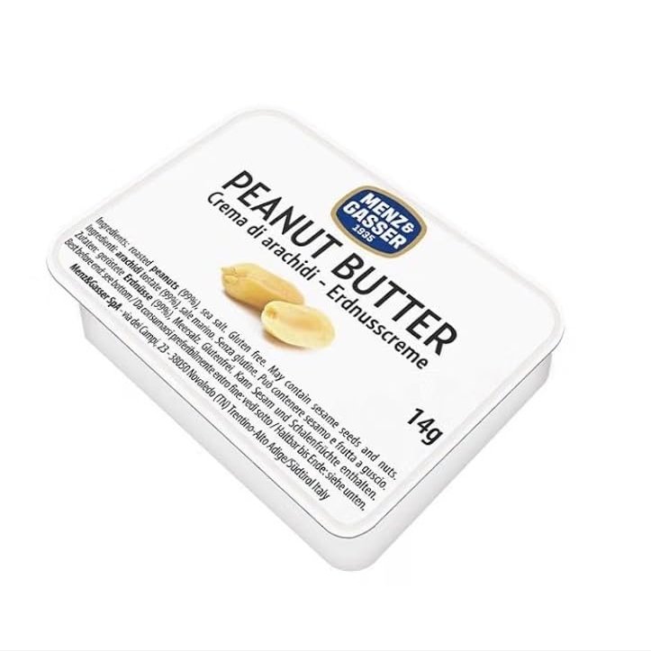 Menz & Gasser Peanut Butter Portions, Gluten Free,smooth taste, 14g Each, Pack of 20