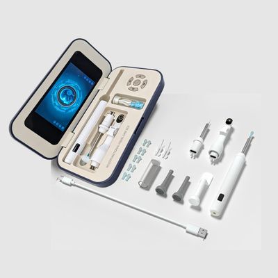 AudiPure + Ear Wax Removal Tool with Screen, 1080P HD Ear Camera Otoscope, 3in1 Ear Cleaner with LED Lights, Soft Silicone Tips & 10 Replacement Heads, Safe for Adults and Kids (Plus)