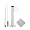 Alanmoship Maple Syrup Hydrometer and Stainless Steel Test Cup Kit with Cleaning Brush for Precision Sugar Content Measurement in Syrup Production and Boiling view 1