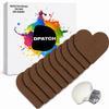 Guardian 4 Heart Patch (20 Pack) Water-Resistant CGM Sensor Covers for Guardian 4, Non-Stick Centre, Strong Adhesive, Long-Lasting Hold Up to 18 Days, Stylish Multicolour Designs (Dark Brown) view 1
