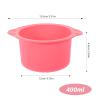 ABOOFAN Silicone Wax Warmer Liner Bowl Silicone Wax Melting Pot for Hair Removal 400ml Heat Resistant Replacement Waxing Bowl, Time-saving and Comfortable for Smooth Waxing view 2