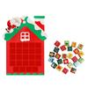 Paper Snowman Advent Calendars with 24 Surprise Door Christmas Countdowns Hanging Decoration Kids Friendly Decors Snowman House Countdowns Wall Hanging view 1