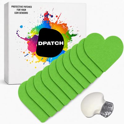Guardian 4 Heart Patch (20 Pack) Water-Resistant CGM Sensor Covers for Guardian 4, Non-Stick Centre, Strong Adhesive, Long-Lasting Hold Up to 18 Days, Stylish Multicolour Designs (Green)