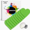 Guardian 4 Heart Patch (20 Pack) Water-Resistant CGM Sensor Covers for Guardian 4, Non-Stick Centre, Strong Adhesive, Long-Lasting Hold Up to 18 Days, Stylish Multicolour Designs (Green) view 1
