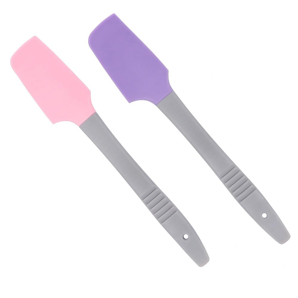 ABOOFAN Silicone Wax Applicator Spatulas Sturdy 2pcs with Handle and Hole Design for Hanging Waxing Sticks Applicator for Leg Waxing and Hair Removal at Home Or Salon