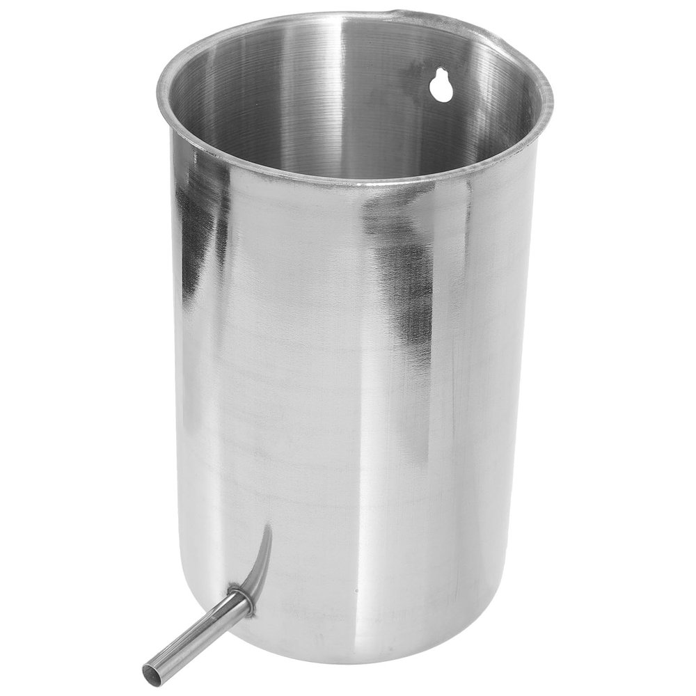 BIUDECO Bucket Easy to Operate and Easy to Hold Stainless Steel 1000ml Capacity Hanging Bucket Sturdy Material Suitable for Health Care and Use
