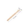 BATHVEVE 8pcs Double-Sided Denture Brushes with Medium Hardness Nylon Bristles and Ergonomic Bamboo Handles for Effective Cleaning of Dentures and Retainers at Home Or Travel view 2