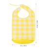 HOMOCONO Adult Large Eating Bib Waterproof Cloth Protector with Food Crumb Catcher Pocket for Elderly Meal Times view 2