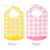 HOMOCONO Adult Large Eating Bib Waterproof Cloth Protector with Food Crumb Catcher Pocket for Elderly Meal Times view 3