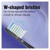 4Pcs Replacement Toothbrush Heads Compatible with Fairywill Electric Toothbrushes Only Fit Model P80 P11 P9 and T9,Black,White(4PCS White) view 2