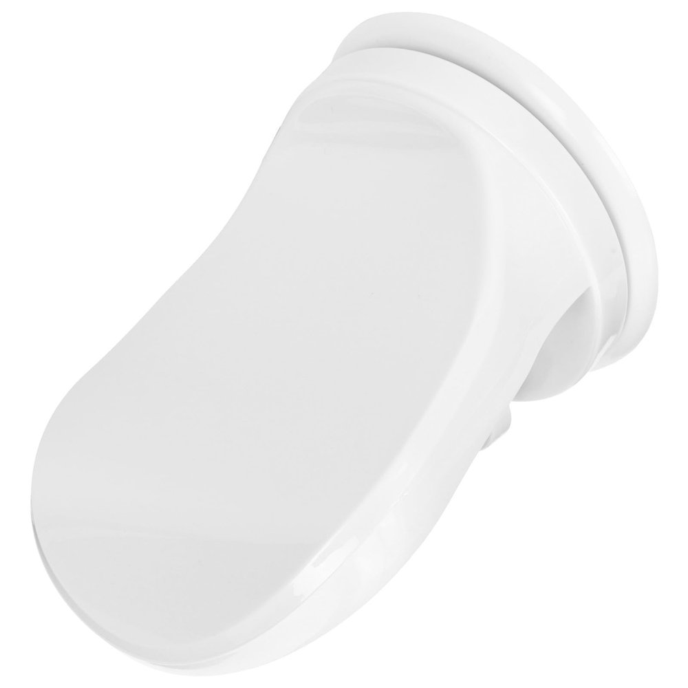 POPETPOP Shower Pedal Foot Rest with Strong Suction Ability and Anti-Slip Plastic Surface White Foot Support for Shoeshine and Bathroom Use for Shower and Shoes Polishing