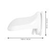 POPETPOP Shower Pedal Foot Rest with Strong Suction Ability and Anti-Slip Plastic Surface White Foot Support for Shoeshine and Bathroom Use for Shower and Shoes Polishing view 2