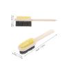 iplusmile Sturdy Shoe Cleaning Brush with Abs Handle and Nylon Wire Bristles, Sturdy Construction for Polishing Leather Shoes and Boots, Practical Scrub Cleaning Tool for Home and Outdoor view 2