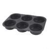 Baking Tray Silicone Hamburger Bun 6 Cavity Nonstick Burger Bun Pan for Homemade Buns and Bread with Easy Release and Flexible Storage view 2