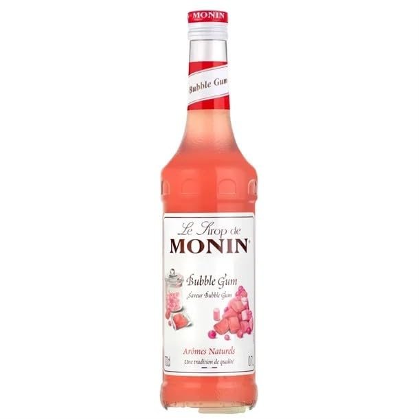 We Can Source It Ltd Bubble Gum Syrup 700ml, Monin Premium Flavour Syrup for Cocktails, Coffee & Beverages, Vegan Friendly Natural Flavours & Colourings, Bar & Caf Use