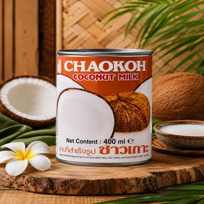 FAKHRI Chaokoh Coconut Milk 400ml Pure Creamy Tropical Perfection