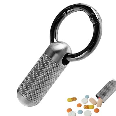 Titanium Pill Bottle Lightweight Waterproof Compact Portable Container