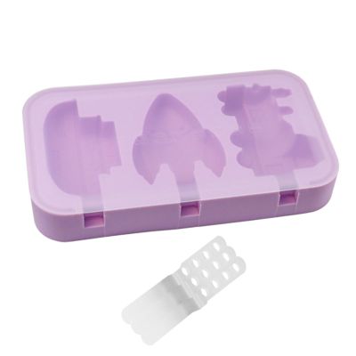 Silicone Ice Cream 3 Cavities Easy Release Dinosaur Car Pineapple Ice DIY Summer Freezer Ice Container Kitchen Supplies