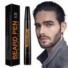 Beard Pencil Waterproof, Hairline Filling Pen, Long Lasting Beard Marker, for Men Grooming Makeup Shaping Filling Gaps Daily Use Kit Precision Application Aesthetic Look 11.7x1.8x1.8cm view 1