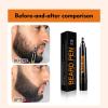 Beard Pencil Waterproof, Hairline Filling Pen, Long Lasting Beard Marker, for Men Grooming Makeup Shaping Filling Gaps Daily Use Kit Precision Application Aesthetic Look 11.7x1.8x1.8cm view 3