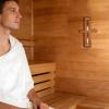 Kronabelle Red Cedar Sauna Timer, 15 Minute Hourglass, Heat and Moisture Resistant, Wall-Mounted Rotating Wooden Frame, Shatterproof Glass for Steam Room, Bathroom view 2