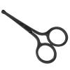 Solinder Nose Hair Scissors, Rounded Tip Stainless Steel Facial Eyebrow Beard Trimmer, Large Finger Hole, Suitable for Nose Hair, Beard, Eyebrow with Rugged Material, Easy to Dis view 3