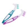 Alasum Denture Cleaning Brush for Thorough Cleaning with Double-Sided Brush Design with Non- Large Handle 2pcs Portable Denture Toothbrush view 1