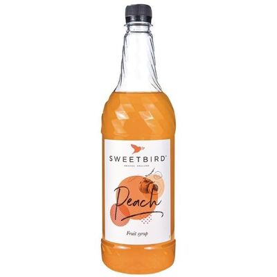 We Can Source It Ltd - Peach Fruit Syrup 1L - Sweetbird Real Peach Juice Drink Syrup for Cocktails, Lemonade, Smoothies & Frapps - GMOs Free, Vegan Friendly