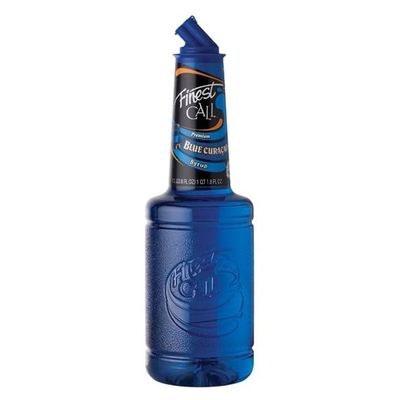 We Can Source It Ltd - Blue Curacao Syrup 1L | 0% ABV | Finest Call Premium Cocktail Mixer with Orange Flavour | Ideal for Margaritas, Mocktails & Bar Drinks | Vegan, Gluten Free & Kosher