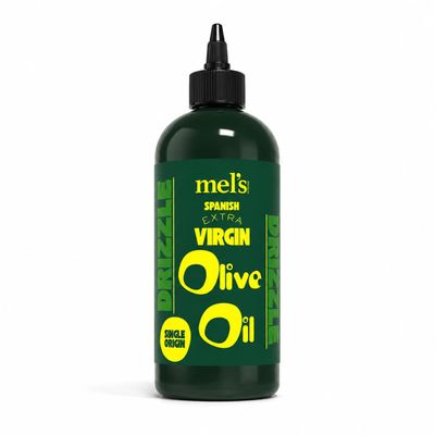 Mels Kitchen Spanish Extra Virgin Olive Oil Squeeze Bottle Single Origin Cold Extracted EVOO Precision No-Drip Bottle for Cooking, Drizzling & Salads 500ml